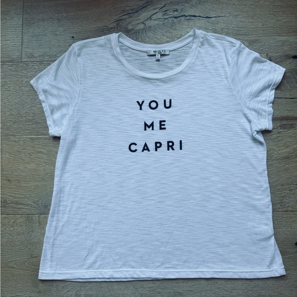 You me capri women’s white graphic tee size XL NWOT price firm! - Picture 1 of 4